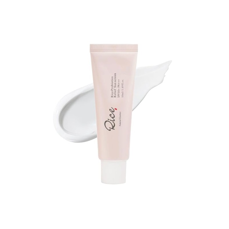 sunscreen cream, Rice cream SPF 50+ moisturizing and hydrating for