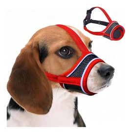 Muzzle for Small, Medium Dogs with Adjustable mesh Muzzle for Dogs Soft mesh Muzzle Hooks to Prevent Biting Barking Chewing Muzzle That Allows Panting and Drinking