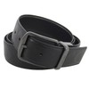 Coach CQ024BLK Men's Outlet Brand Leather Belt, Black Harness Buckle,