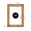 Almost Frameless A4 Gold Ornate Picture Frame Fits A4 (21