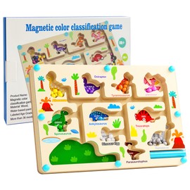 LUMIN TUTU Magnetic Game, Magnetic Game Labyrinth from 2-6 Years - Montessori Toy from 2 3 4 5 6 Years - Numbers and Colours Learning Motor Skills Toy Sorting Game Gift for Girls Boys