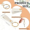 100 Pcs Leather Key Fobs Kit Blanks DIY Laser Engraving