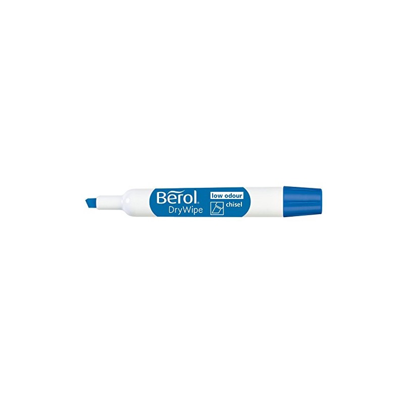 Berol Dry Wipe Whiteboard Marker Pens Chisel Tip Assorted Colours