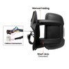 MOFOAP Left Driver Side Mirror Compatible with 2014-2024 Ram Promaster