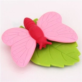 pink butterfly animal eraser by Iwako from Japan