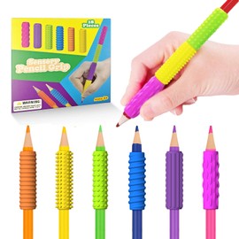 Afufu Sensory Fidget Toys for Kids Teens Adults, 18 Pack Textured Pencil Grips for Autism Office Calm Anxiety Stress Relief, Corner Supplies for Special Education Needs or Classroom Rewards