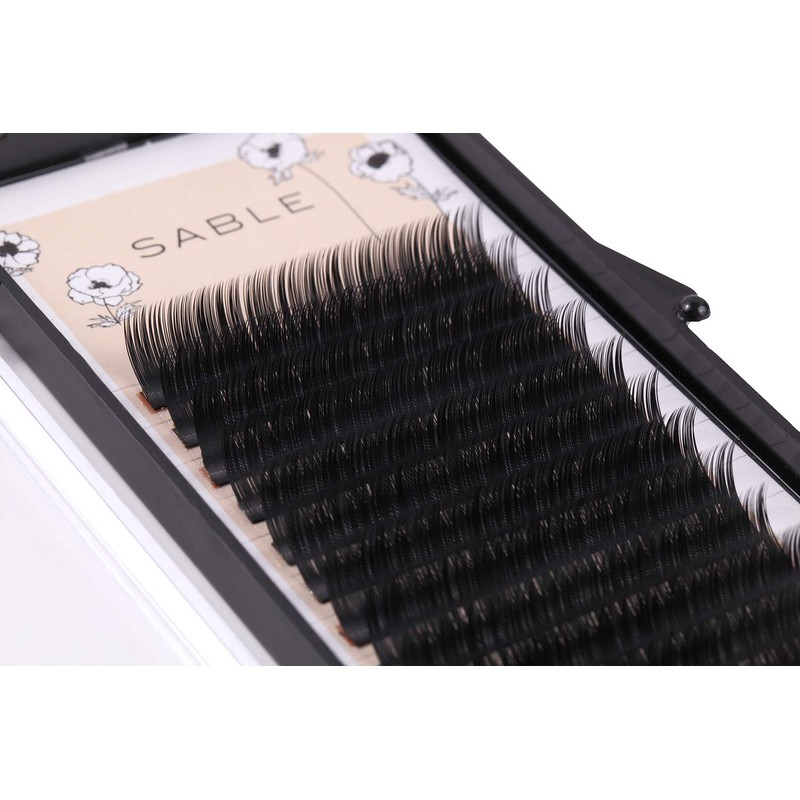 THREE JUICY Sable Eyelash Extensions D Curl Thickness 0.15mm (9mm)