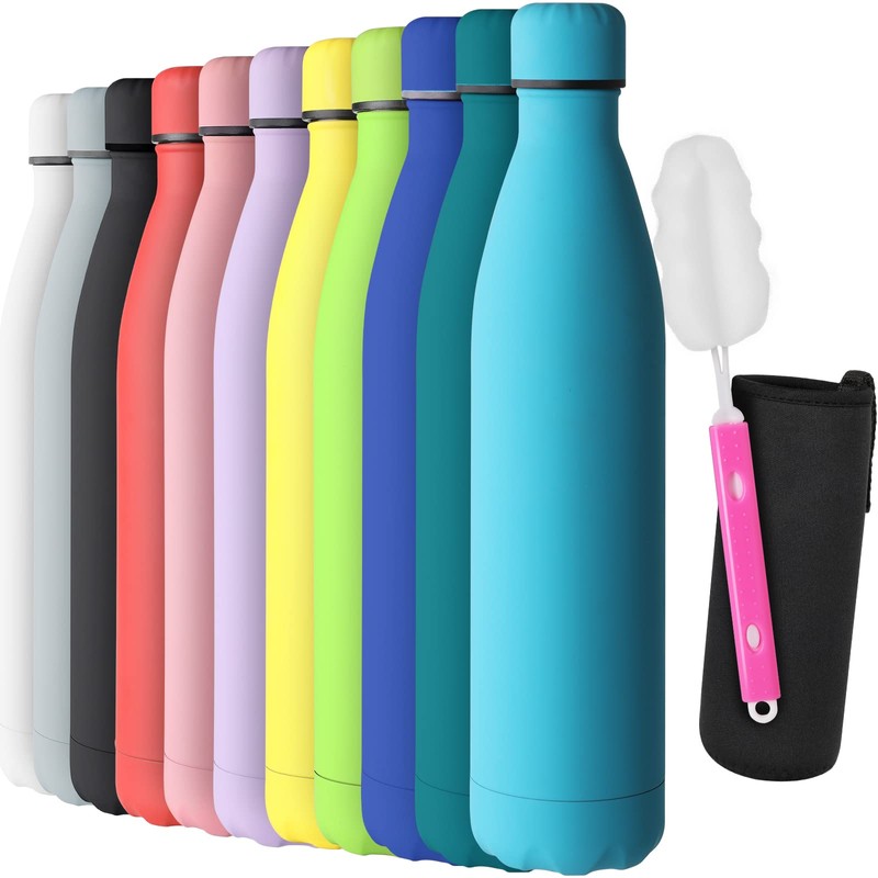 GeeRic Drinking Bottle 1 Litre Stainless Steel Thermos Flasks Double-Walled