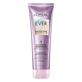 L'Oreal Paris, Shampoo Con Ph Balanceado Ever Pure Glossing Controla Aporta Brillo Intenso Para Todo Tipo De Pelo Teñido Sin Sulfatos, 250Ml