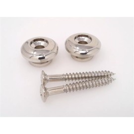 True Custom Shop® Nickel Oversized 17mm Strap Buttons fits Gibson Guitars & Bass