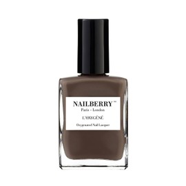 Nailberry L'Oxygéné Oxygenated Nail Lacquer | Taupe La | Deep Taupe Opaque Nail Polish | UV Protected Long-Wear Nail Polish | 12-Free | Vegan | Certified Halal | Cruelty & Gluten Free | 15 ml