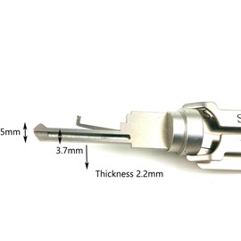 2 in 1 SS003 Padlock Pick and Decoder Tools,5Pin 6Pin Door Padlock Opener, Professional Locksmith Tool
