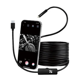 Yamazen SC-Y501 Scope Camera, Snake Camera, Microscope Camera, Endoscope Camera, For Smartphones, Approximately 2 Megapixels, 16.4 ft (5 m) Cable, Type C, Waterproof, Dustproof,