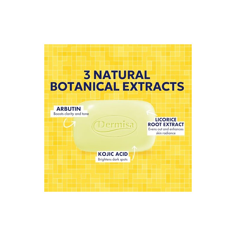 DERMISA BARRA DE JABON ACLARANTE PARA MANCHAS OSCURAS 85GR 3