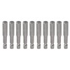 LDEXIN 10Pcs Hex Head Allen Wrench Drill Bit Set, S2