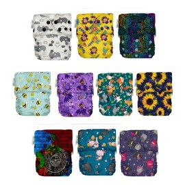 Pañales Ecológicos De Tela Ecopipo  10 Estampados Broches                                                                                             