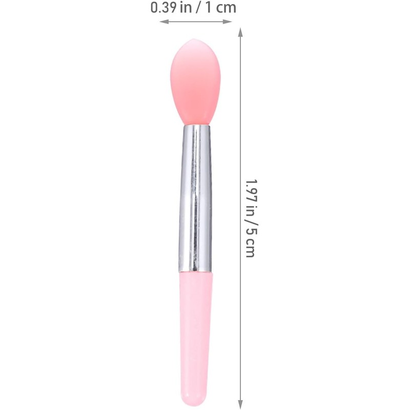 12 Piezas Pincel de Labios Mini de Silicona para Bálsamo