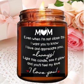 Mother’s Day Gifts, Gifts for Mom - Mothers Day Gift, Birthday Gifts for Mom from Daughter and Son, Bonus Mom, Stepmom Gifts, Long Distance Gifts for Mom - Lavender Scented Soy Candles 9oz
