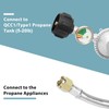 SHINESTAR 5 FT Propane Regulator and Hose with Gauge, Fit