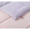 My World Solid Pleated 2-Piece Duvet Set, Twin XL, Lavender/Blush