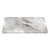 Gray and White Marble Texture Rectangular Tablecloth with Elastic Edge