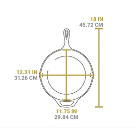 Lodge 12 Inch Dolly Parton "Lights, Camera, Dolly" Cast Iron Skillet – Special Edition, Made in USA, Naturally Seasoned, Oven Safe, Grill & Campfire Ready