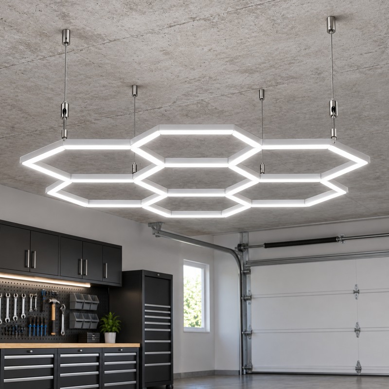 15Pcs 1M Adjustable LED Panel Suspension Cables – Steel Hanging
