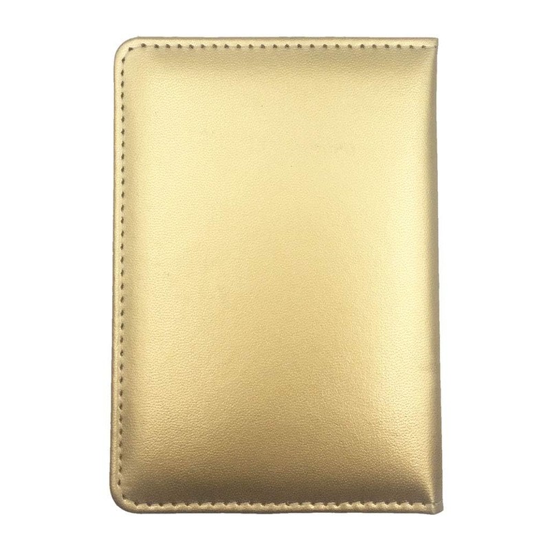 Missmore PU Leather Passport Cover with Gold USA Logo Printed