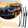 ZXFRC Front Windshield Wiper Arm & Blade Kit Compatible With