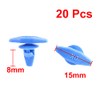 uxcell 20 Pcs Blue Auto Car Door Card Interior Weatherstrip