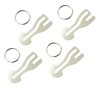 Zodaqian 4Pcs Trolley Key, Shopping Cart Key, Unisex Trolley Token