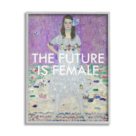 Stupell Industries The Future is Female Vintage Girl Powerful Stance, Design by Jennifer Paxton Parker