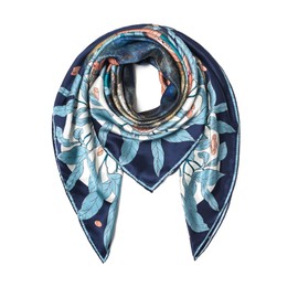 100% Mulberry Silk Scarf 43" Large Square Scarf Large Shawl - Women's Silk Oversized Headband - With Gift Packed