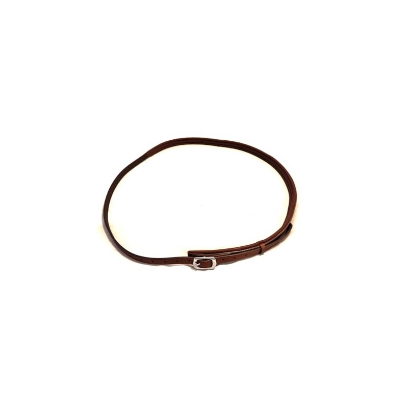 Leather Neck Ring Neck Strap Flat for Horses Adjustable Padded