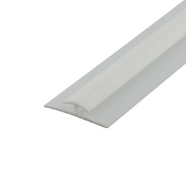 Outwater Plastic H Channel Fits Material 1/8 Inch Thick White Styrene Divider Moulding 8 Foot Length Commercial Pack (Pack of 25, 200 Feet Total)