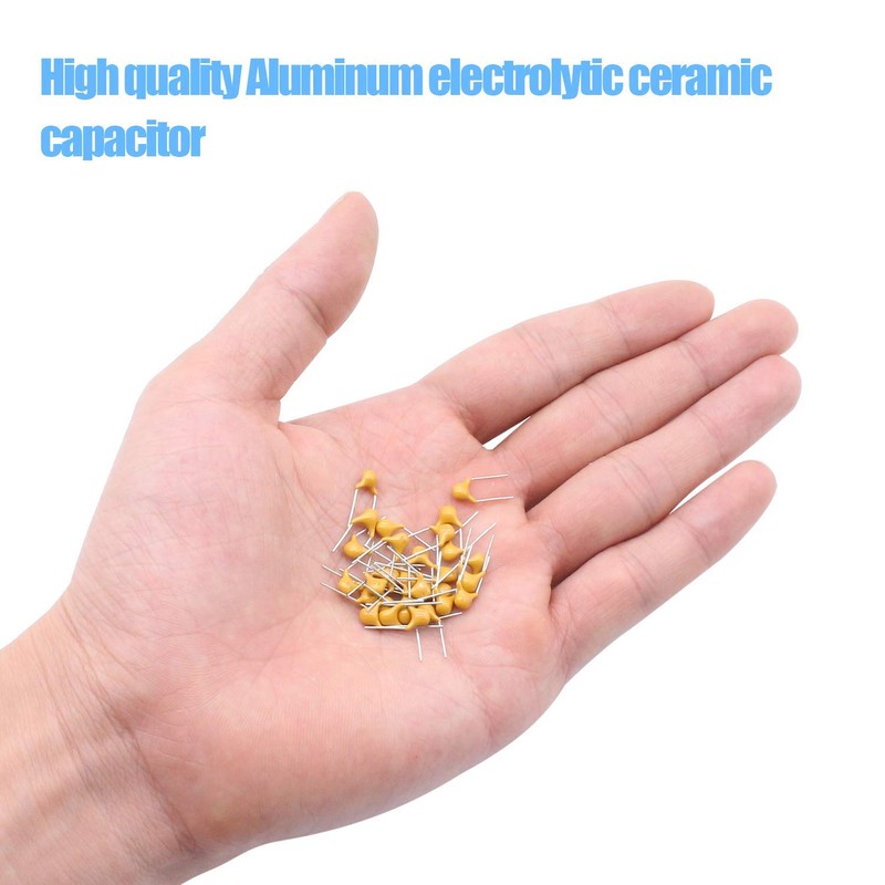 DYWISHKEY 10Value 600PCS DIP Monolithic Multilayer Ceramic Chip Capacitors Assortment