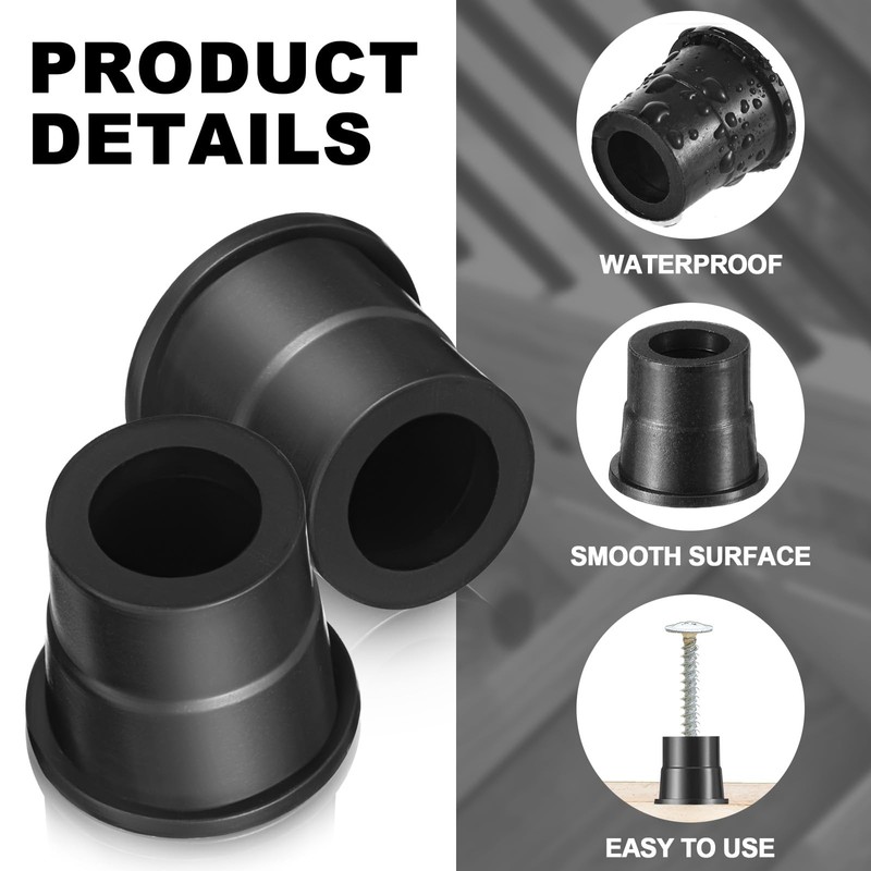 Pangda 50 Pcs Plastic Baluster Connectors for 3/4" Od Round