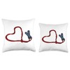 Love Skipping Rope Heart Jump Rope Lover Throw Pillow