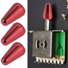 LT Easiyl 4pcs Guitar 5 Way Pickup Switch Tip Metal
