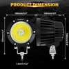 Auxbeam 4In 72W Round Led Offroad Light, 2PCS 7200LM Spot