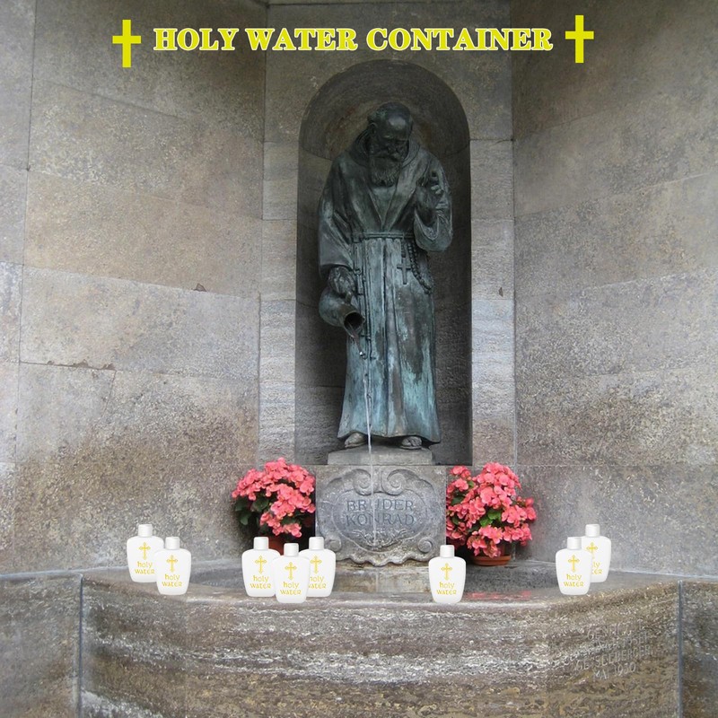 Ebucco 20 Pcs Holy Water Bottles Holy Water Empty Containers