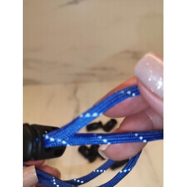 4mm Reflective Paracord Rope, 7 Strand, for Camping, Hiking, Bushcraft, Outdoors, Strong rope (Blue, 10 meters)