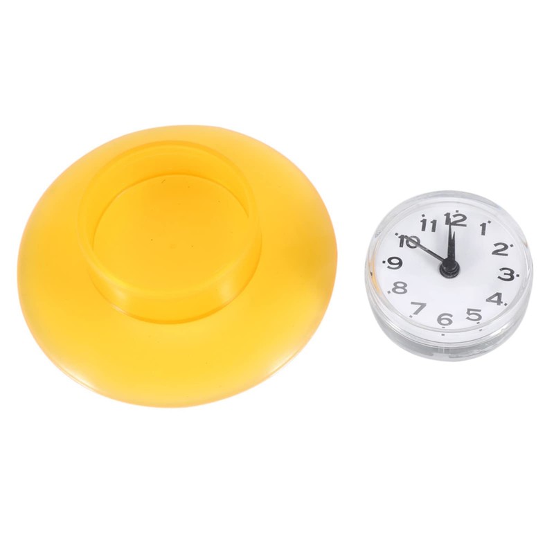 VIFERR Mini Wall Clock Suction Cup Waterproof Round Wall Clock