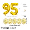 Gold 95 Foil Balloons 40" Jumbo Foil Balloons Confetti Balloons