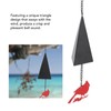 Wind Bell Hanging Decoration Iron Rust Proof Geometric Bird Bell