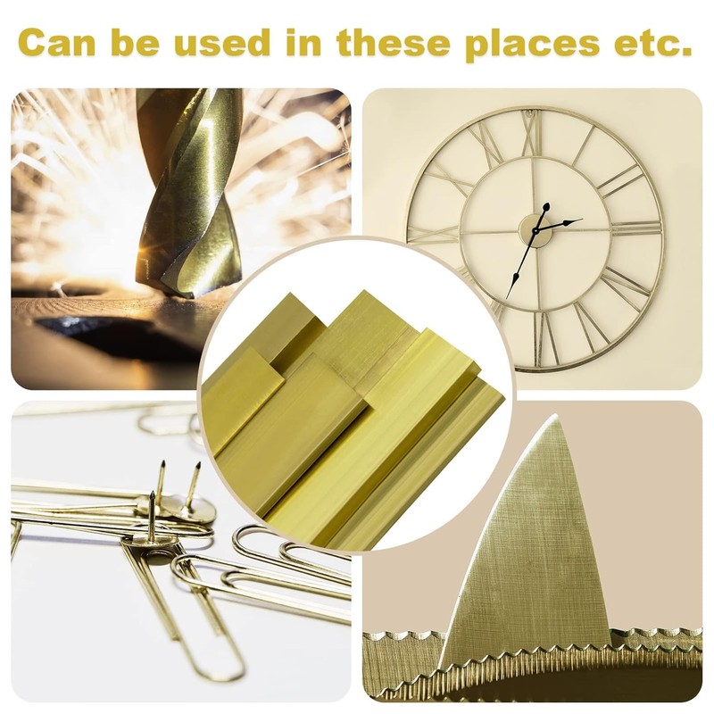 1/4" x 2" C360 Brass Flat BAR 12" Long Solid