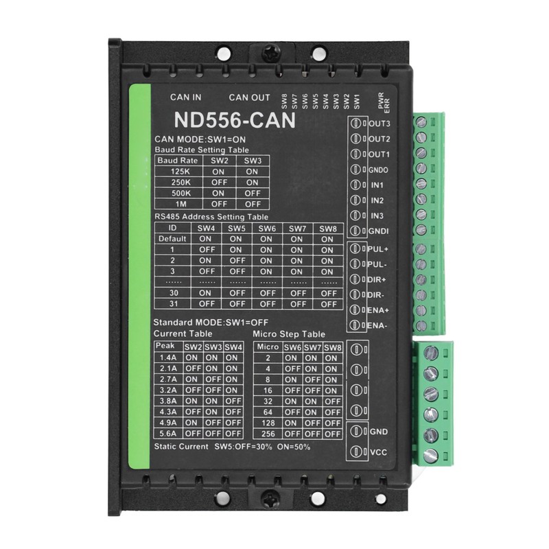 CAN Bus ND556 Motor Driver Digital Stepper Motor Controller Support