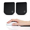 KOVEHN Ultra-Thin Portable Laptop Wrist Rest Pads (Onyx Black)