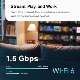 TP-Link Deco X15 Dual-Band AX1500 WiFi 6 Mesh Wi-Fi System | Replaces Routers and Extenders | Covers up to 3,900 sq.ft. | 2 Gigabit Ports per Unit, Supports Ethernet Backhaul, 2-Pack