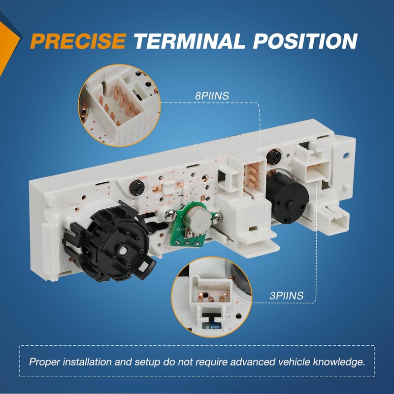 Nilight A/C Heater Climate Control Module Panel Compatible with 2001